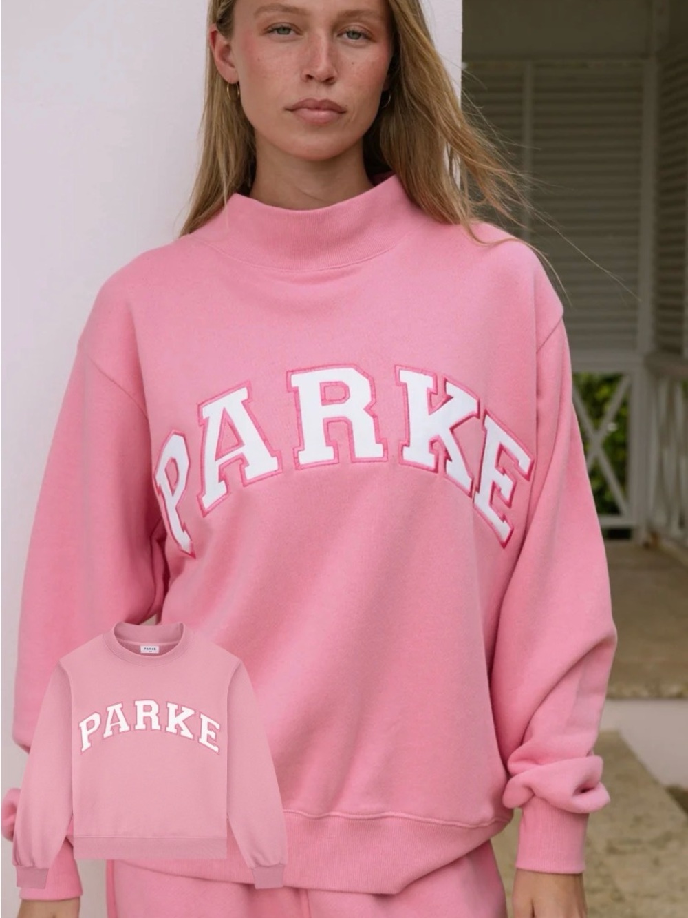 Parke Mockneck - Conch + What Sweatshirt
